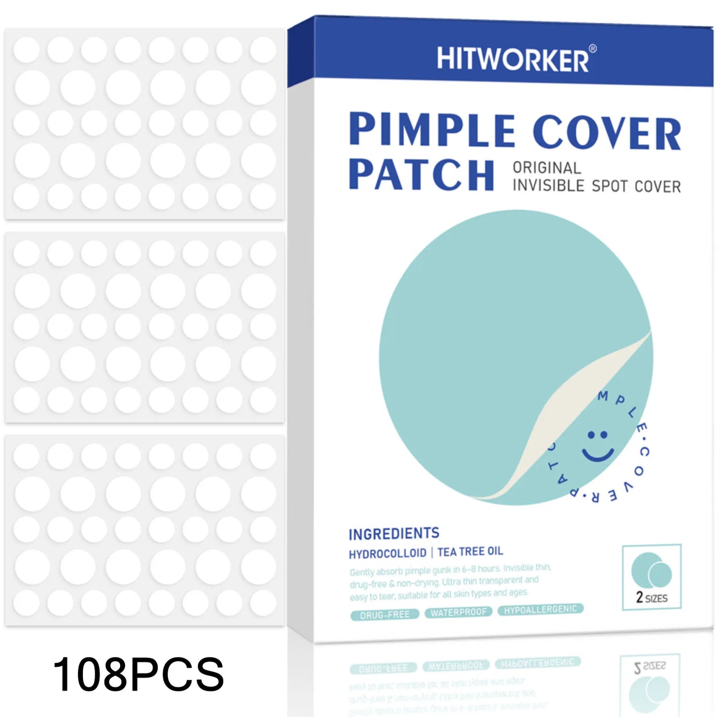 Hydrocolloid Acne Patches Bulk Pack | 108–432 Count