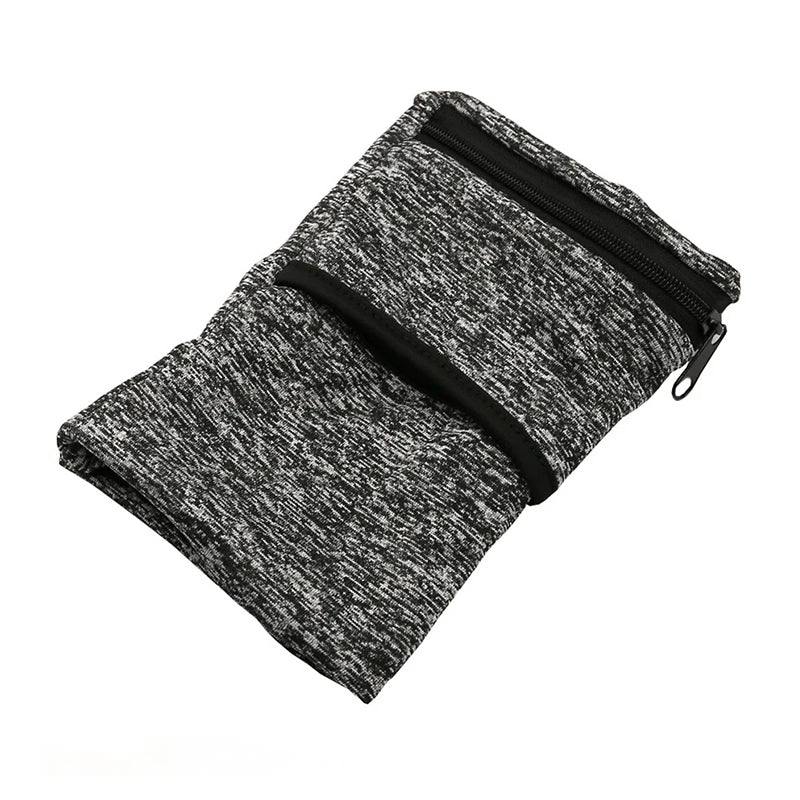 Bag For Mobile Phone Case Armbands mp3/mp4 Bags Sleeve Bags For Jogging Cell Phone Accessories Woman Running Wrist Holder Peaceful Pleasures Health and Wellness Black gauze gray