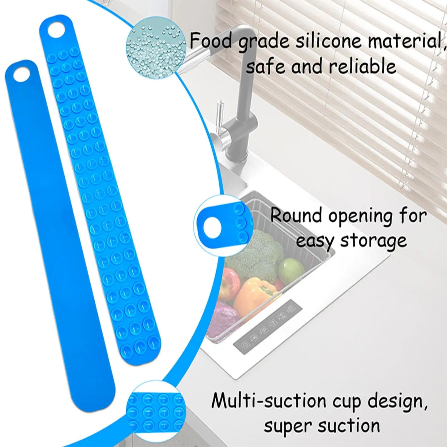 Silicone Meat Thawing Belt with Suction Cups | Quick Defrost