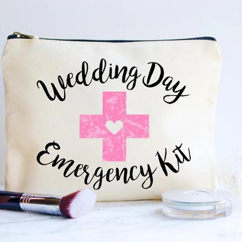 Wedding Emergency Kit Cosmetic Bag | Bridal Shower Gift