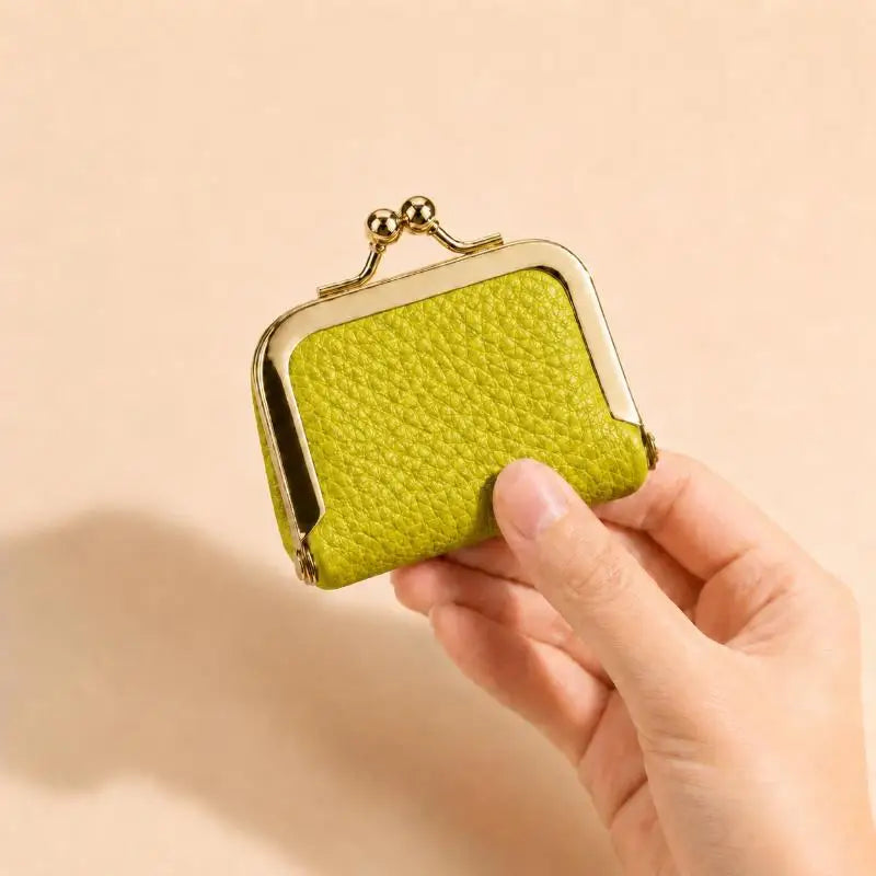 Mini Leather Lock Coin Purse | Jewelry & Earring Pouch Bag