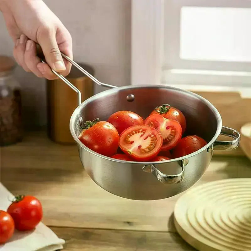 Stainless Steel Fine Mesh Strainer Spoon | Long Handle