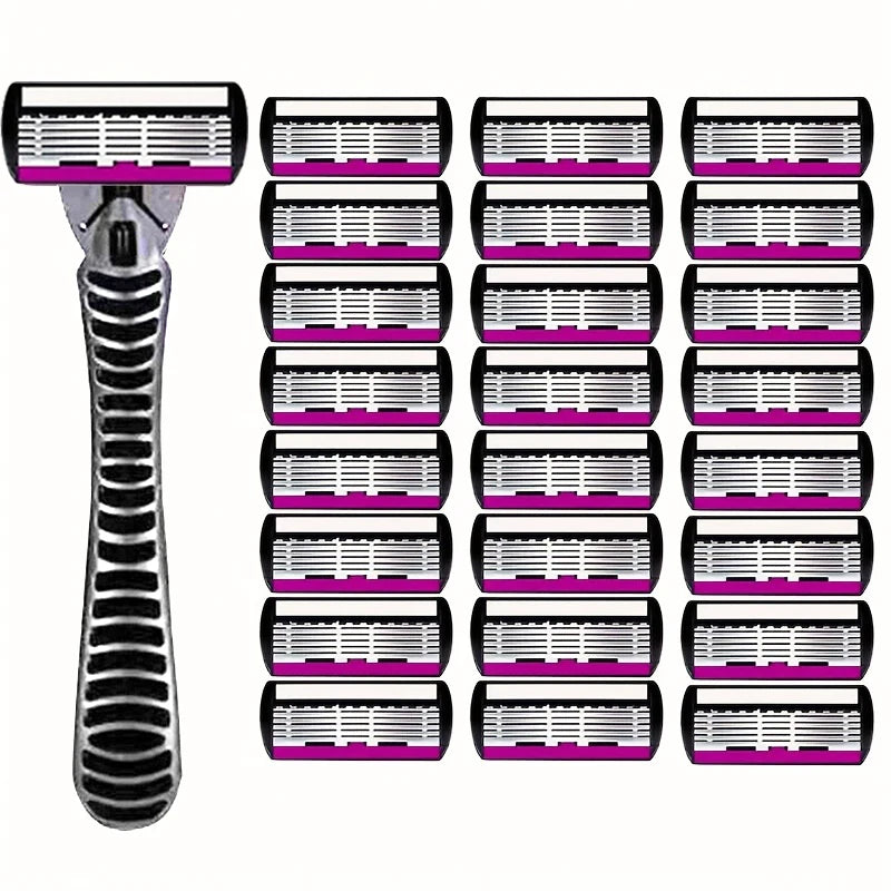 6-Layer Double Edge Safety Razor | Stainless Steel Manual Shaver