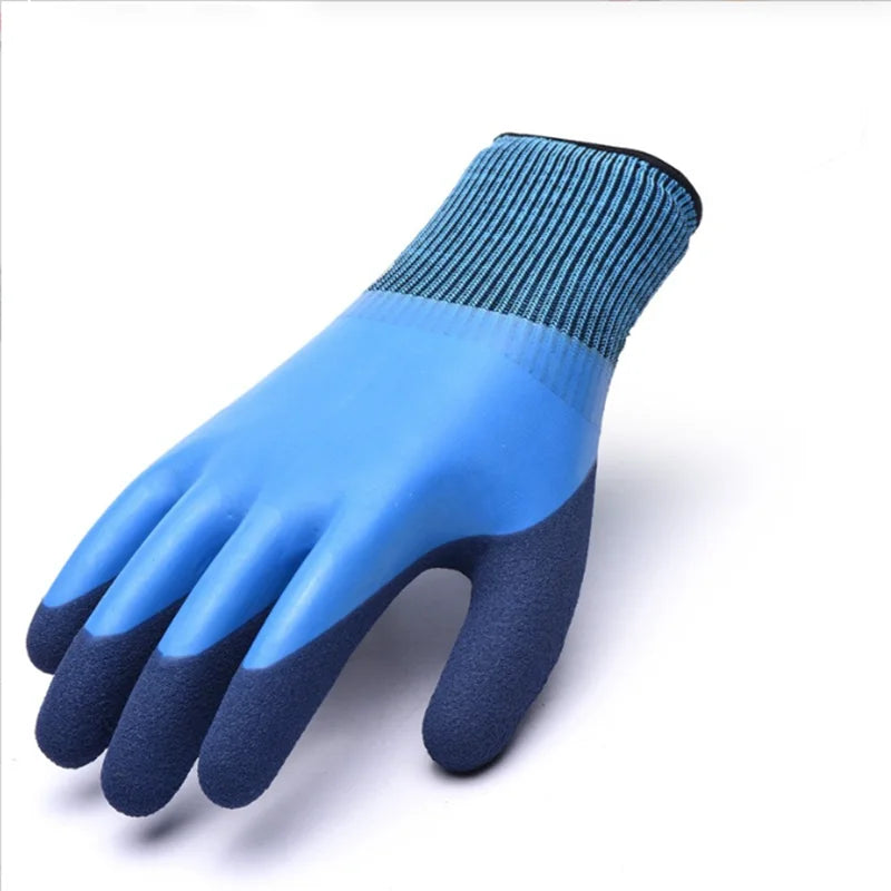Double-Layer Latex Foam Work Gloves | Waterproof Anti-Slip