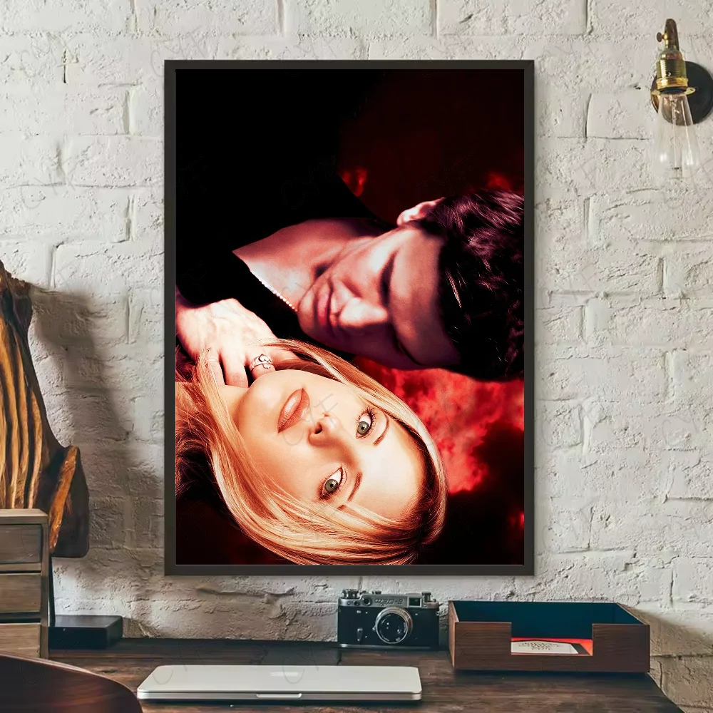 Vintage Buffy The Vampire Poster HD art sticky wall waterproof home living room bedroom bar aesthetic decoration Peaceful Pleasures Health and Wellness z14 15X20cmNoframe