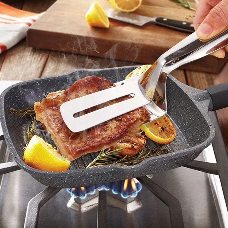 304 Stainless Steel Food Tongs LMulti-purpose Non-Slip Barbecue Tongs Steak Tongs Kitchen Cooking Tools Kitchen Accessories Peaceful Pleasures Health and Wellness