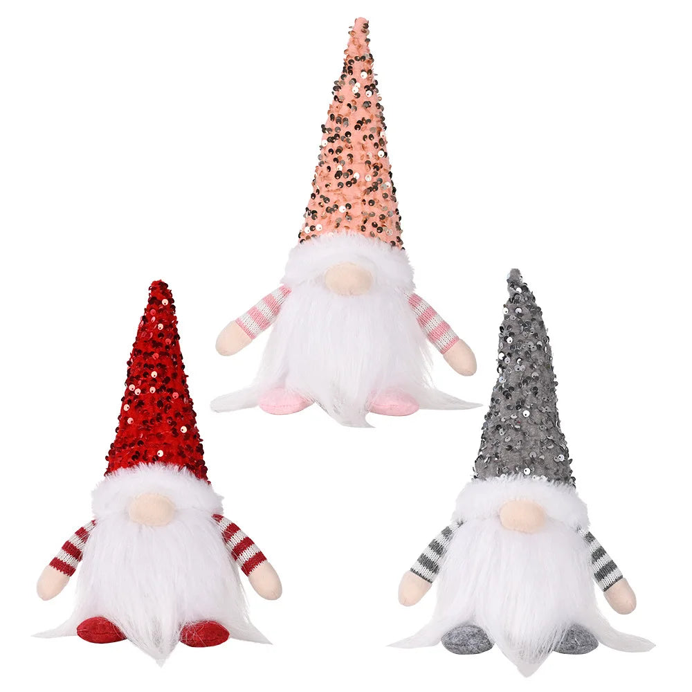 Glowing Christmas Gnome Faceless Doll | Holiday Home Decor