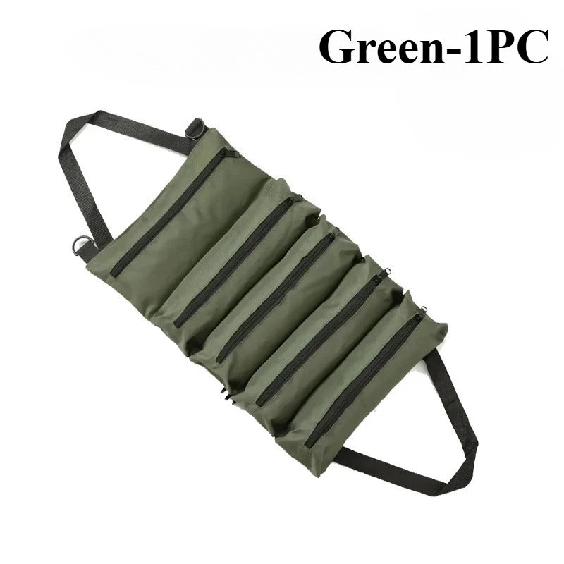 Roll-Up Multi-Pocket Tool Bag Organizer | Oxford Cloth Pouch