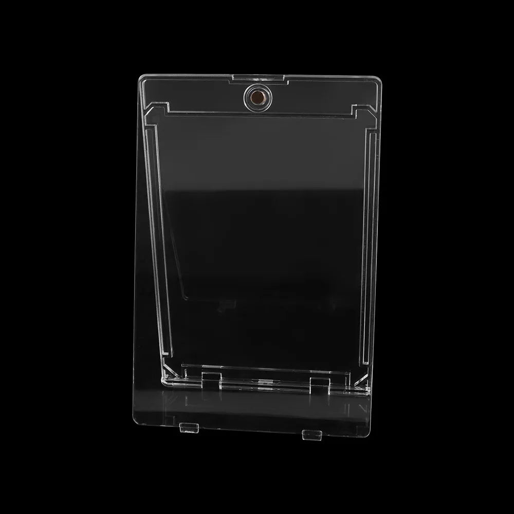 5Pcs Magnetic Card Holder Case Hard Plastic Material 35PT Thickness Game Card Storage Box Acrylic Clear Peaceful Pleasures Health and Wellness