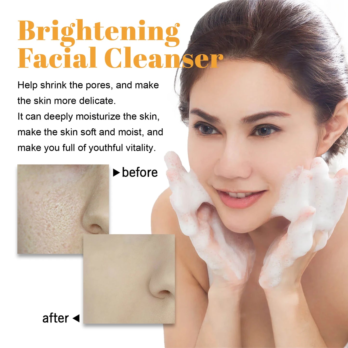 Turmeric & Kojic Acid Foaming Face Cleanser – Acne & Brightening