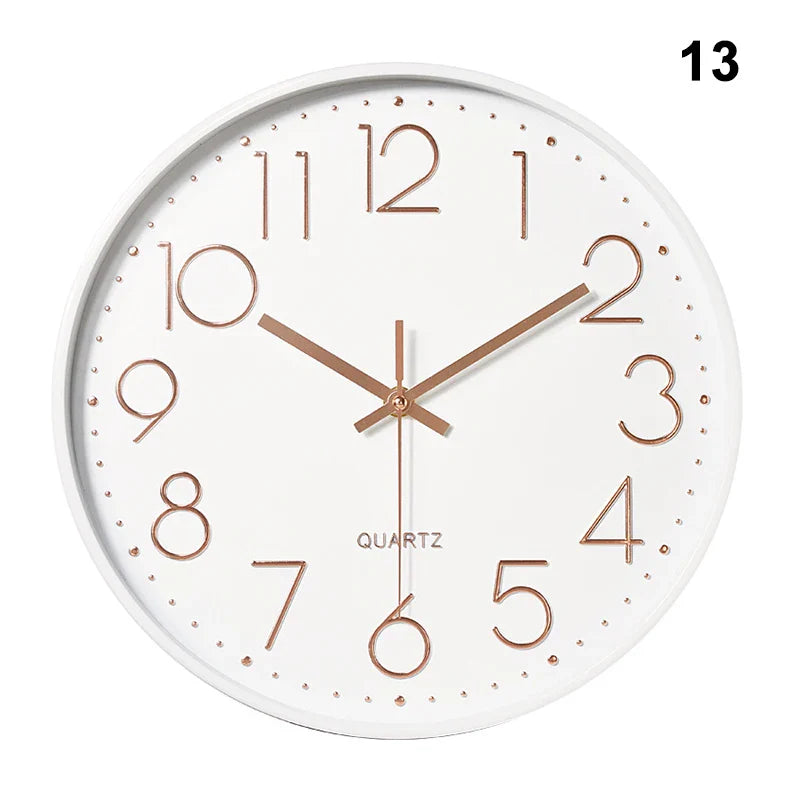 Silent Round Wall Clock | Modern Quartz Home & Office Decor