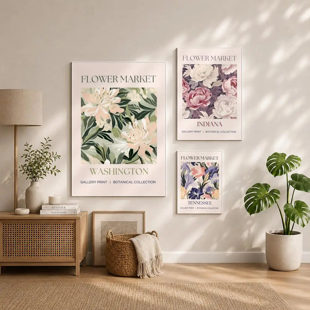 Pattern F-FlowerS Poster HD Self Adhesive Waterproof Wall Art Ideal for Home Office Dorm Bedroom Great Gift Peaceful Pleasures Health and Wellness