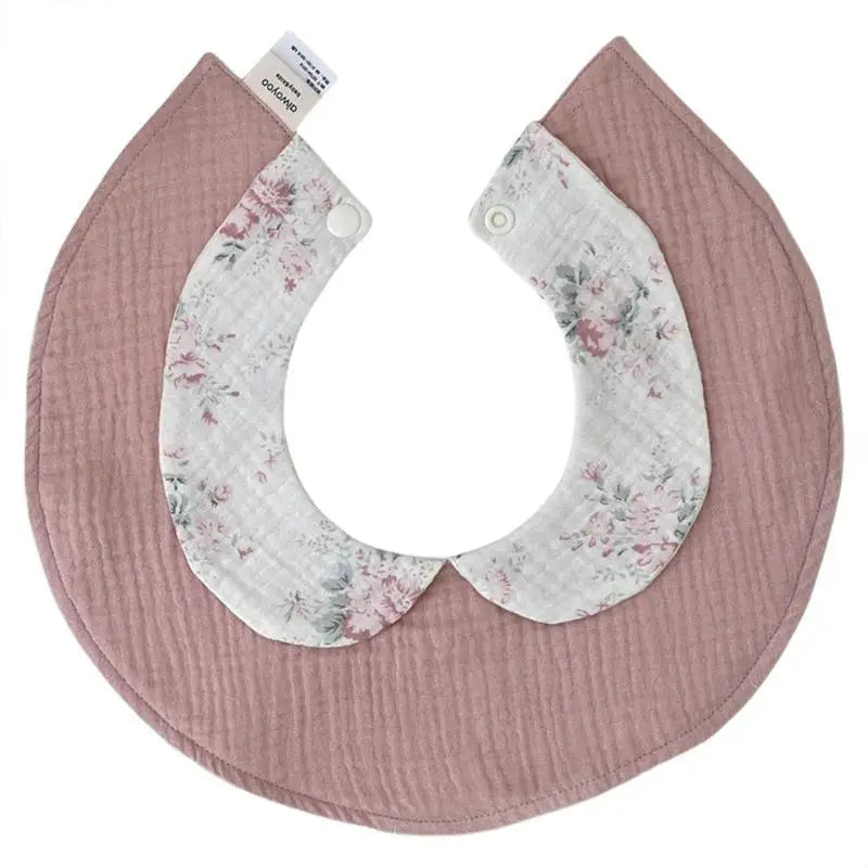 Cotton Baby Bib with Doll Collar | Drool & Feeding Bib 0–3 Yrs