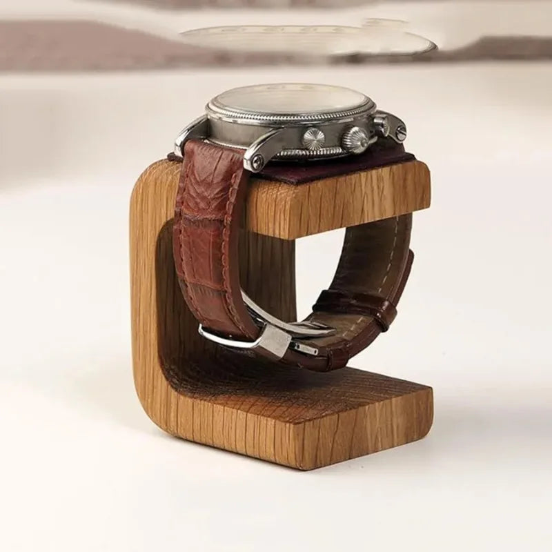 Solid Wood Watch Stand & Jewelry Organizer | Desktop Display Jewelry Display Stand Peaceful Pleasures Health and Wellness
