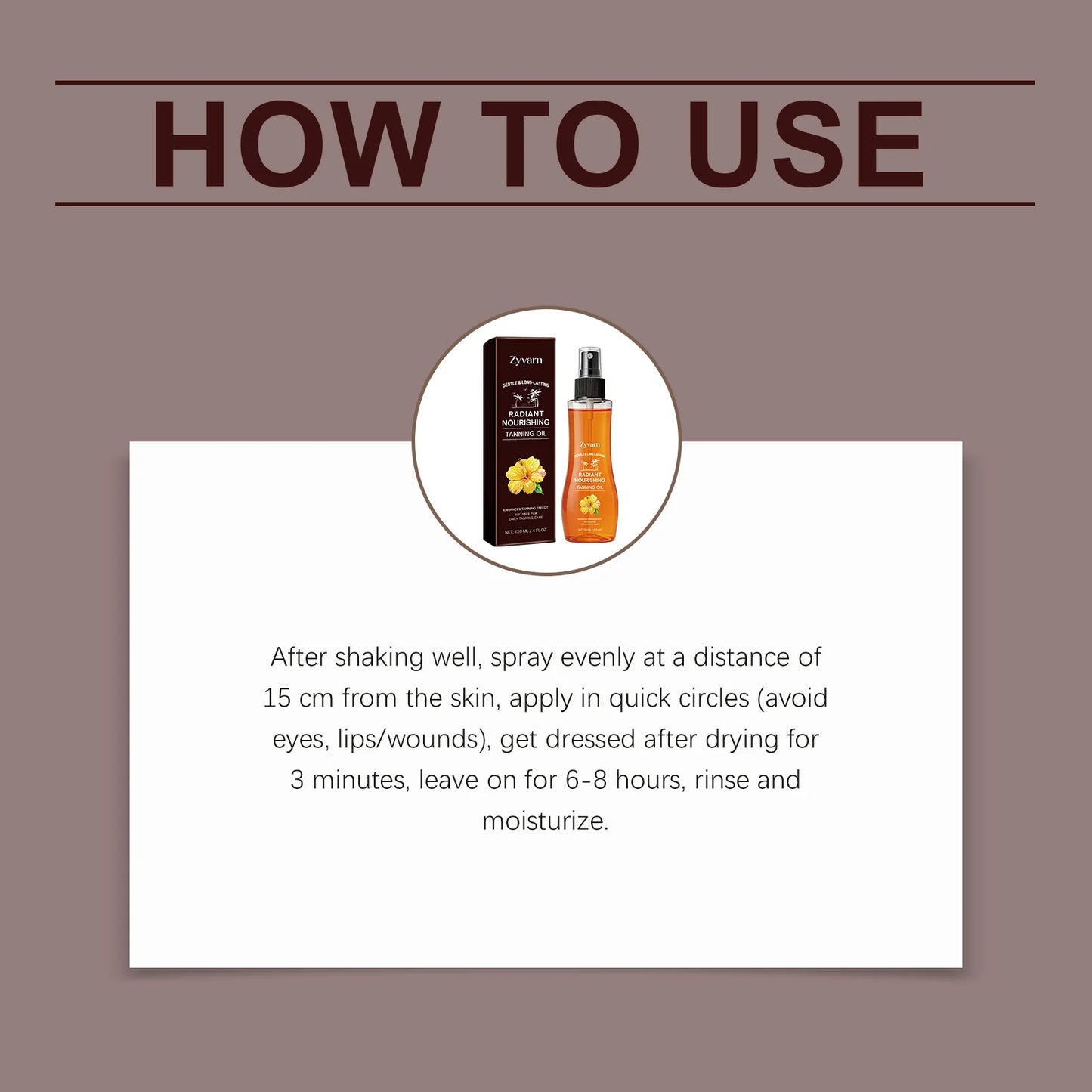 Hoygi Bronzing Tanning Oil | Hydrating Sun-Kissed Glow 120ml
