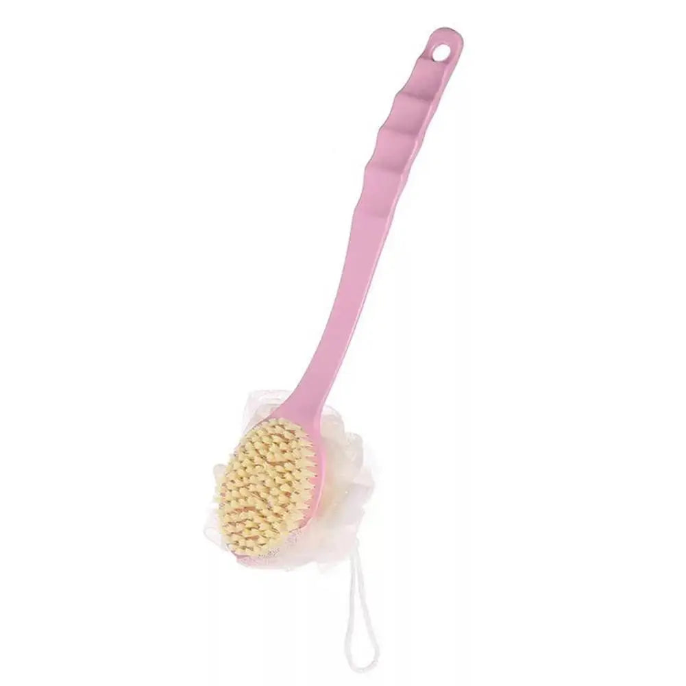 Long Handle Two-Sided Exfoliating Body Back Brush & Massager