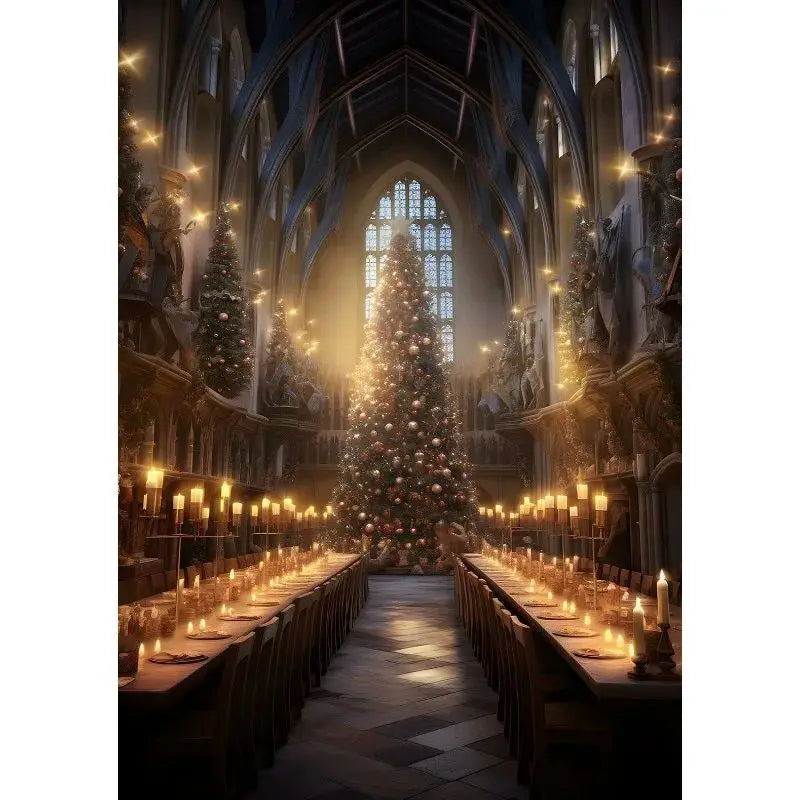 Magical Wizard Castle Canvas Wall Art | Fantasy Witchcraft Poster Canvas Wall Art Peaceful Pleasures Health and Wellness 15 50x70cm Unframed