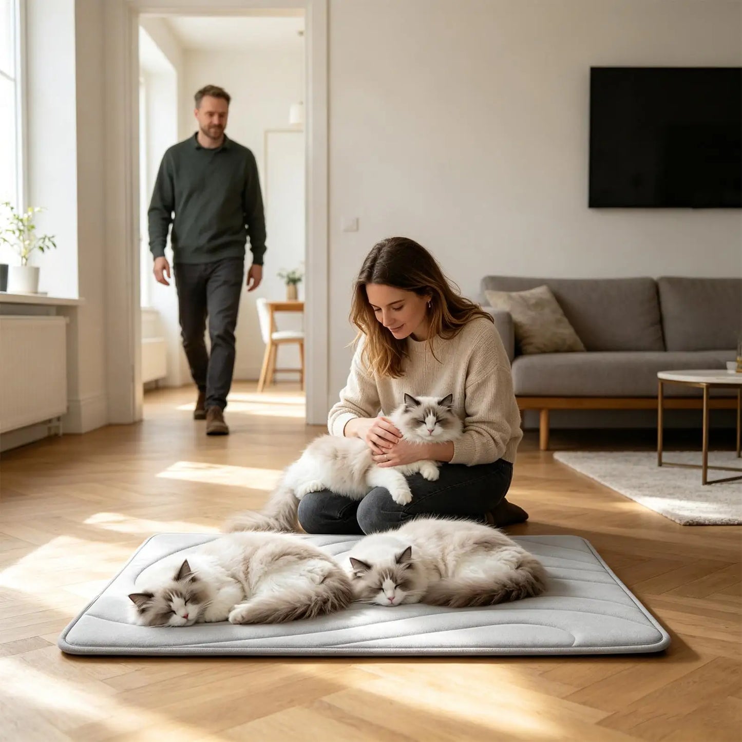 Dog Cooling Bed Non-Slip Washable Kennel Bed Cooling Dog Mat For Pet Hamster Animals Summer Outdoor Indoor Beach Car Travel Home Peaceful Pleasures Health and Wellness