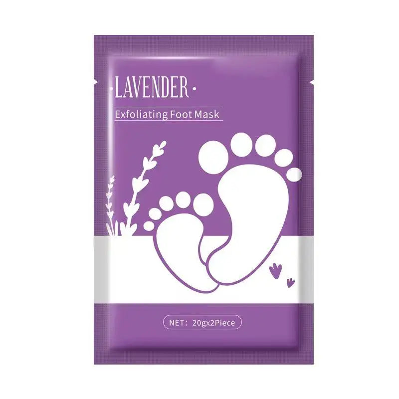 Lavender Exfoliating Foot Mask – Peeling Dead Skin, Moisturizing & Whitening Pedicure Socks (1/3/5 Pack) Peaceful Pleasures Health and Wellness 1 bag