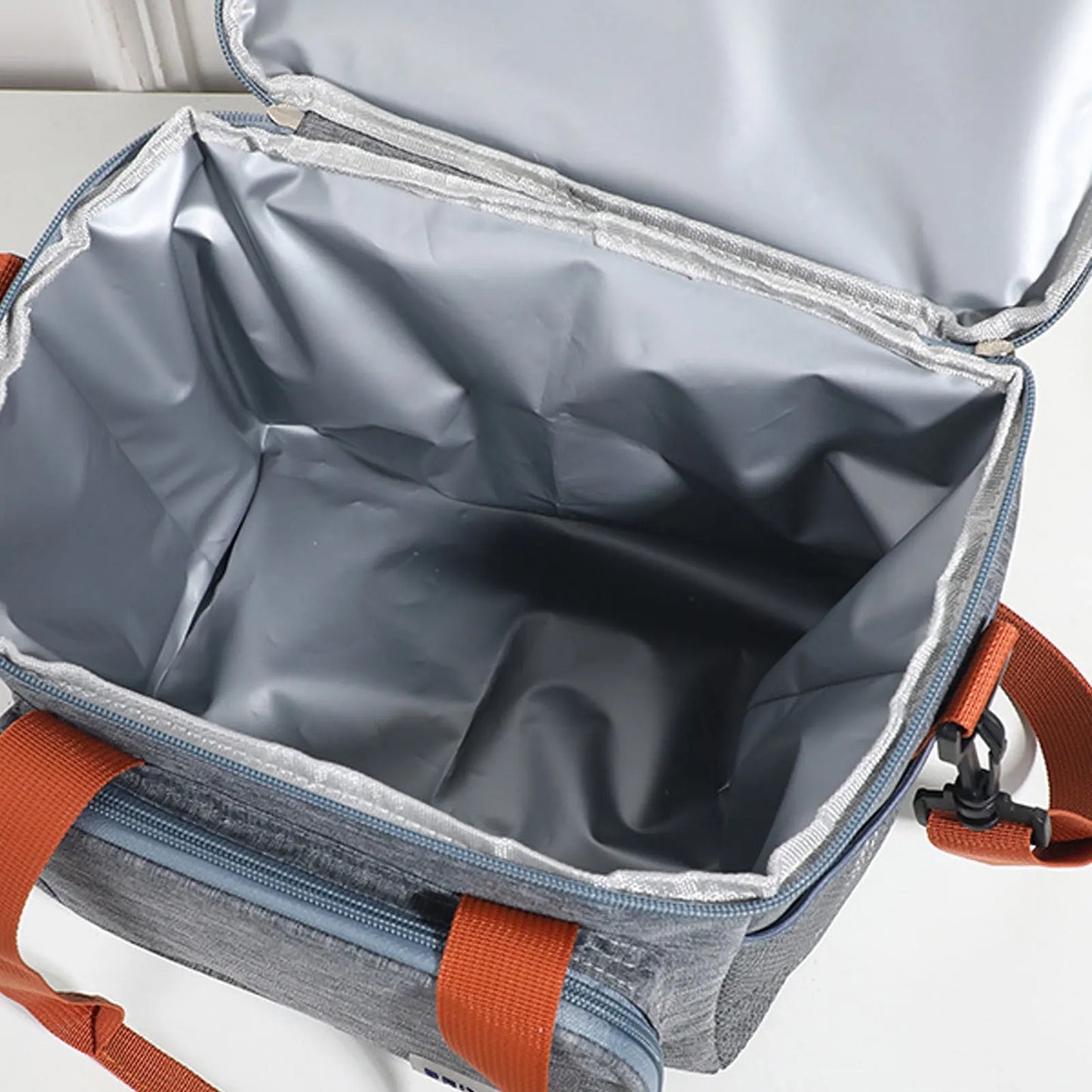 Portable Handheld Insulated Lunch Bag Oxford Cloth Fabric Easy to Carry Lunch Bag for Outdoor Camping Hiking Peaceful Pleasures Health and Wellness