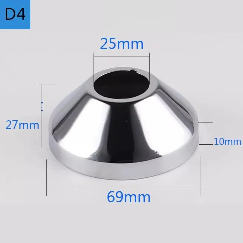 2PCS Stainless Steel Faucet Pipe Decorative Cover 1/2" 3/4" 1"