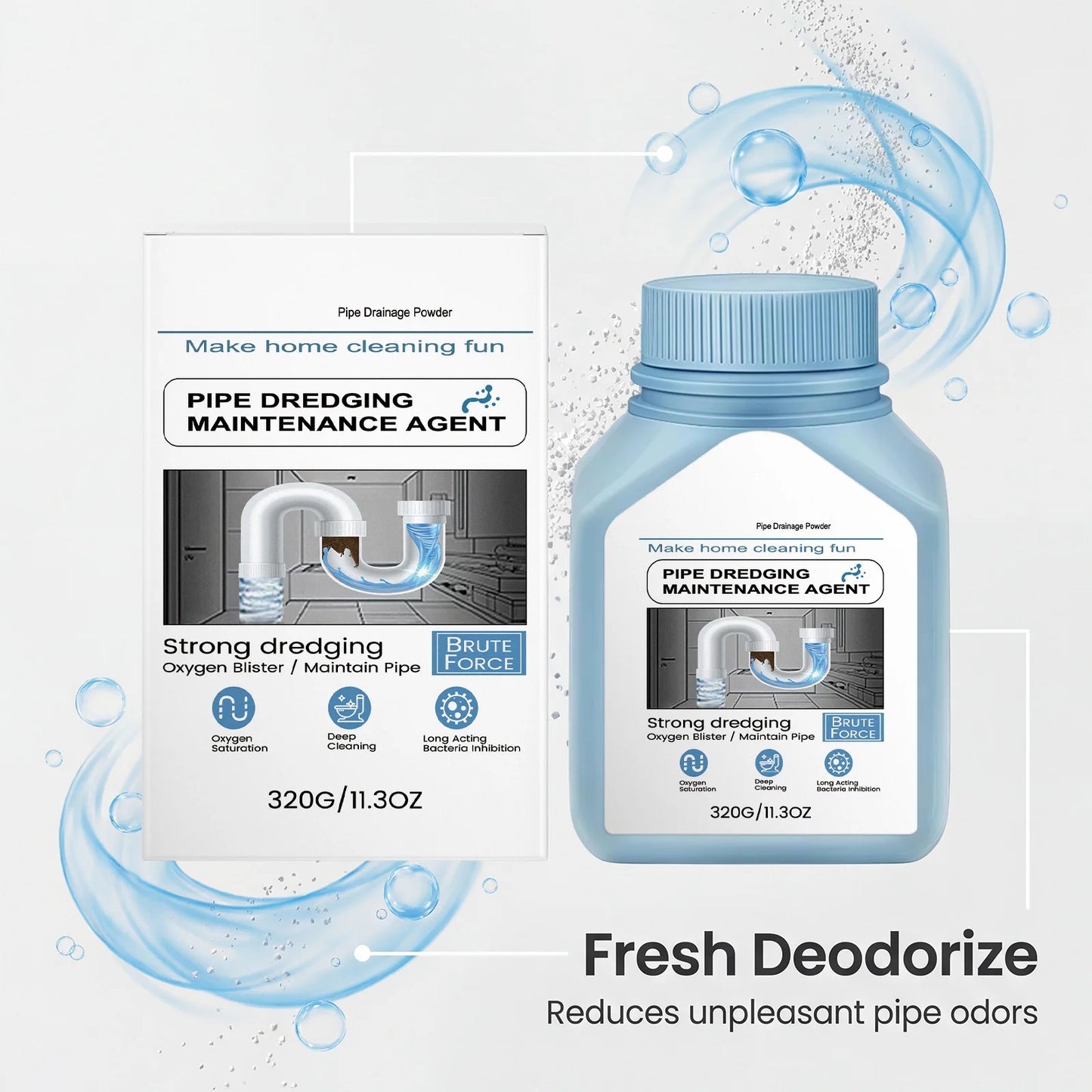 Jaysuing 320g Liquid Drain Cleaner – Pipe Dredging & Degreaser