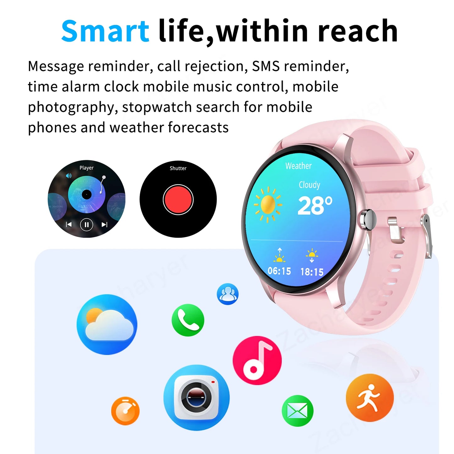 LOMAXFR Smart Watch | Multi-Sport, Heart Rate & Notifications