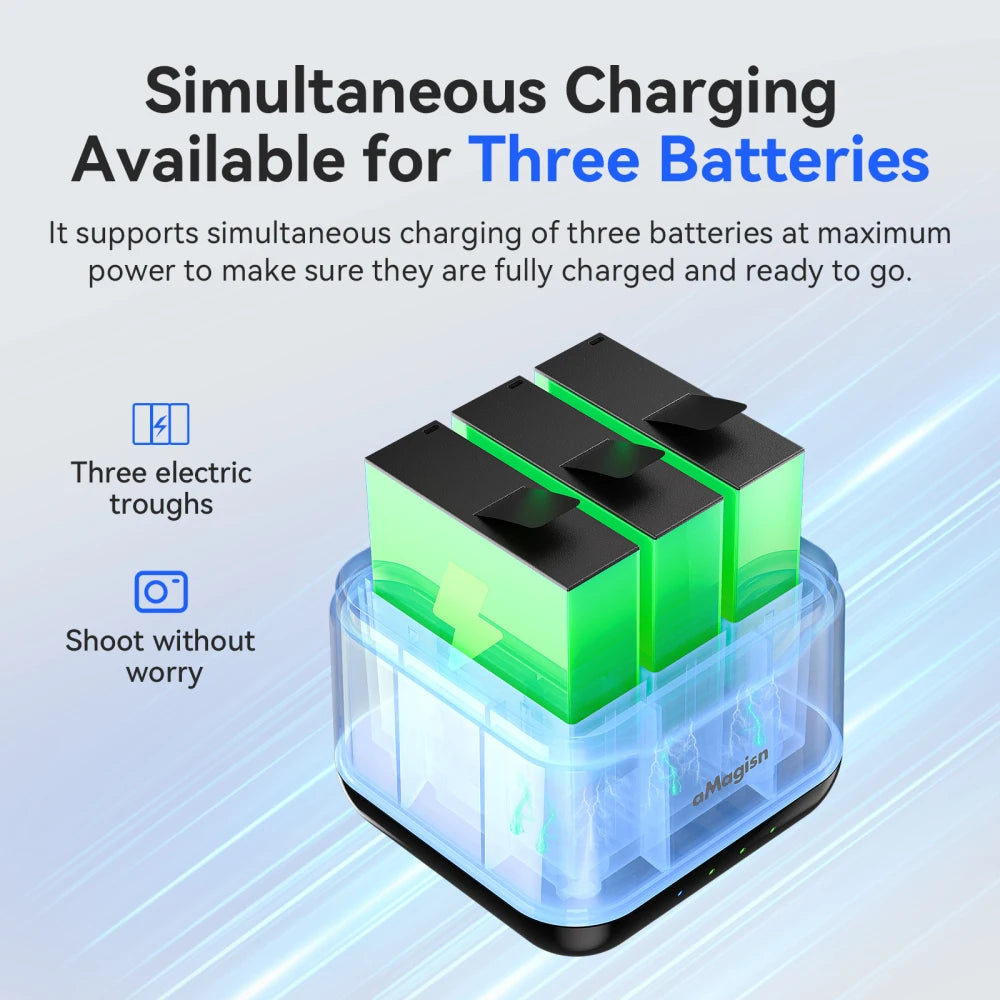 Insta360 Ace Pro 2 Triple Battery Fast Charger Box | Quick Charge