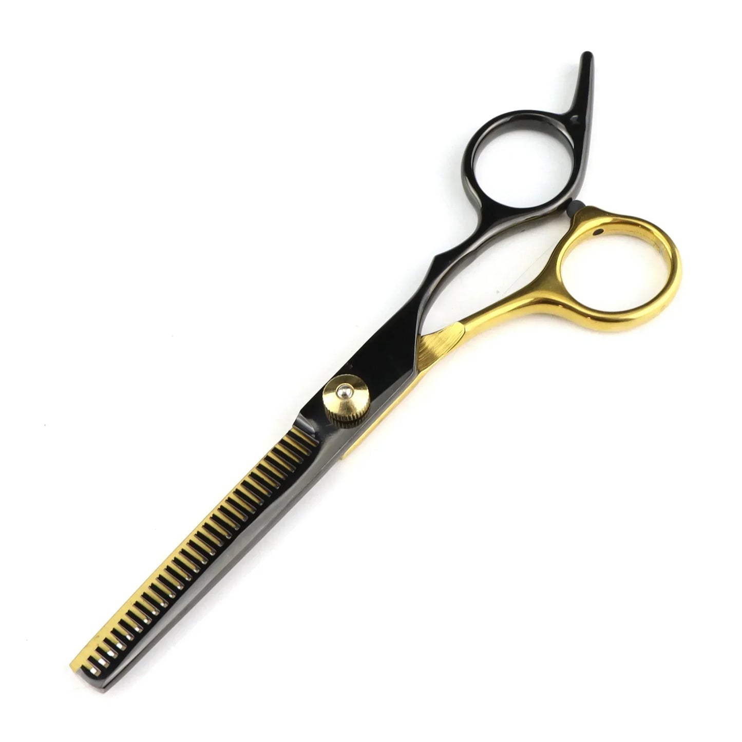 Professional 6 inch Hair Scissors Thinning Barber Cutting Hair Shears Scissor Tools Hairdressing Scissors Peaceful Pleasures Health and Wellness black gold thinning