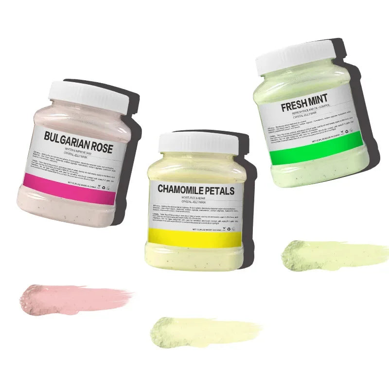 350g 24K Gold Rose Petal Jelly Peel Mask Powder – Hydrating