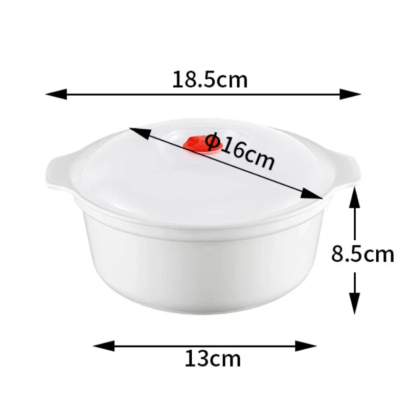 BPA-Free Microwavable Heating Bowl with Lid – 1.2L Dishwasher Safe