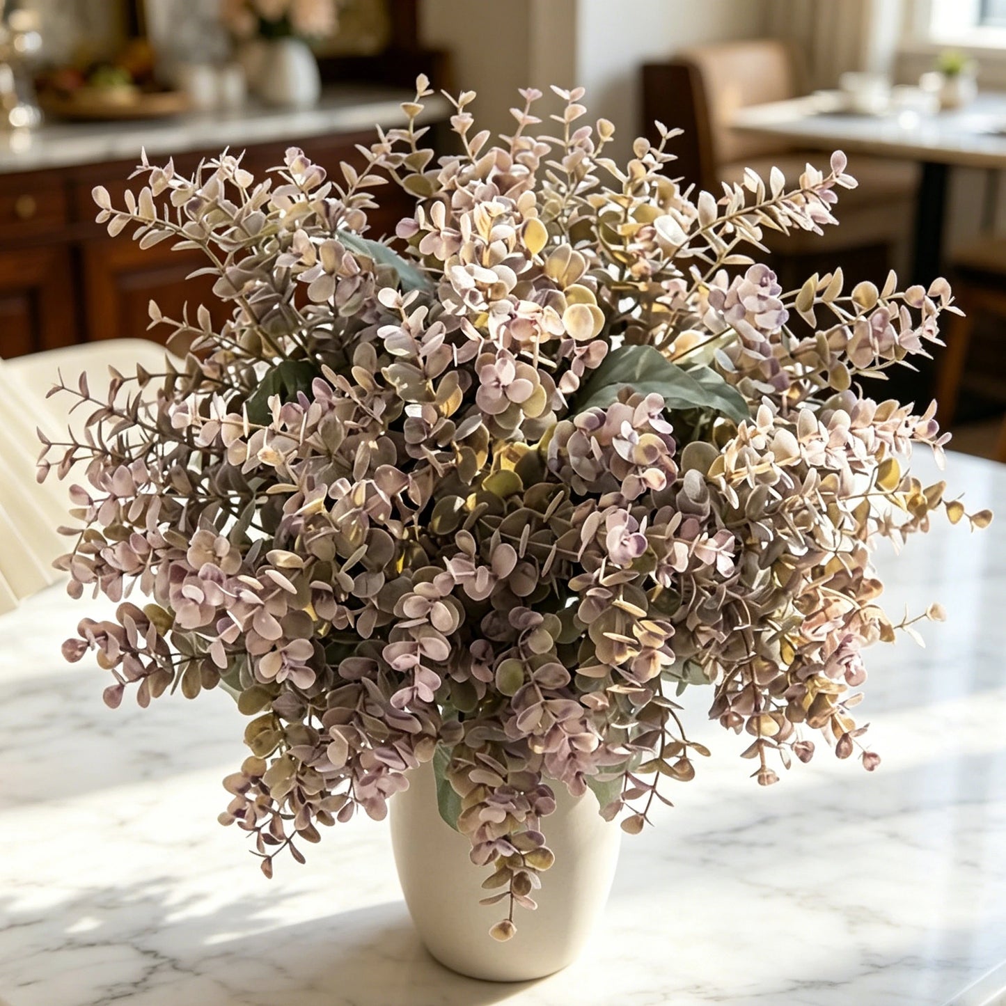 Artificial Eucalyptus Bouquet | Faux Floral Wedding Decor 31cm