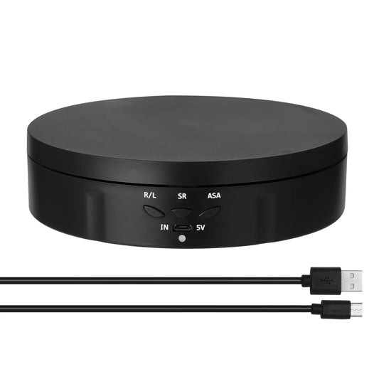 145mm Electric Rotating Display Stand Mirror 360 Degree Turntable Jewelry Holder Battery for Photography Video Shooting Props Peaceful Pleasures Health and Wellness