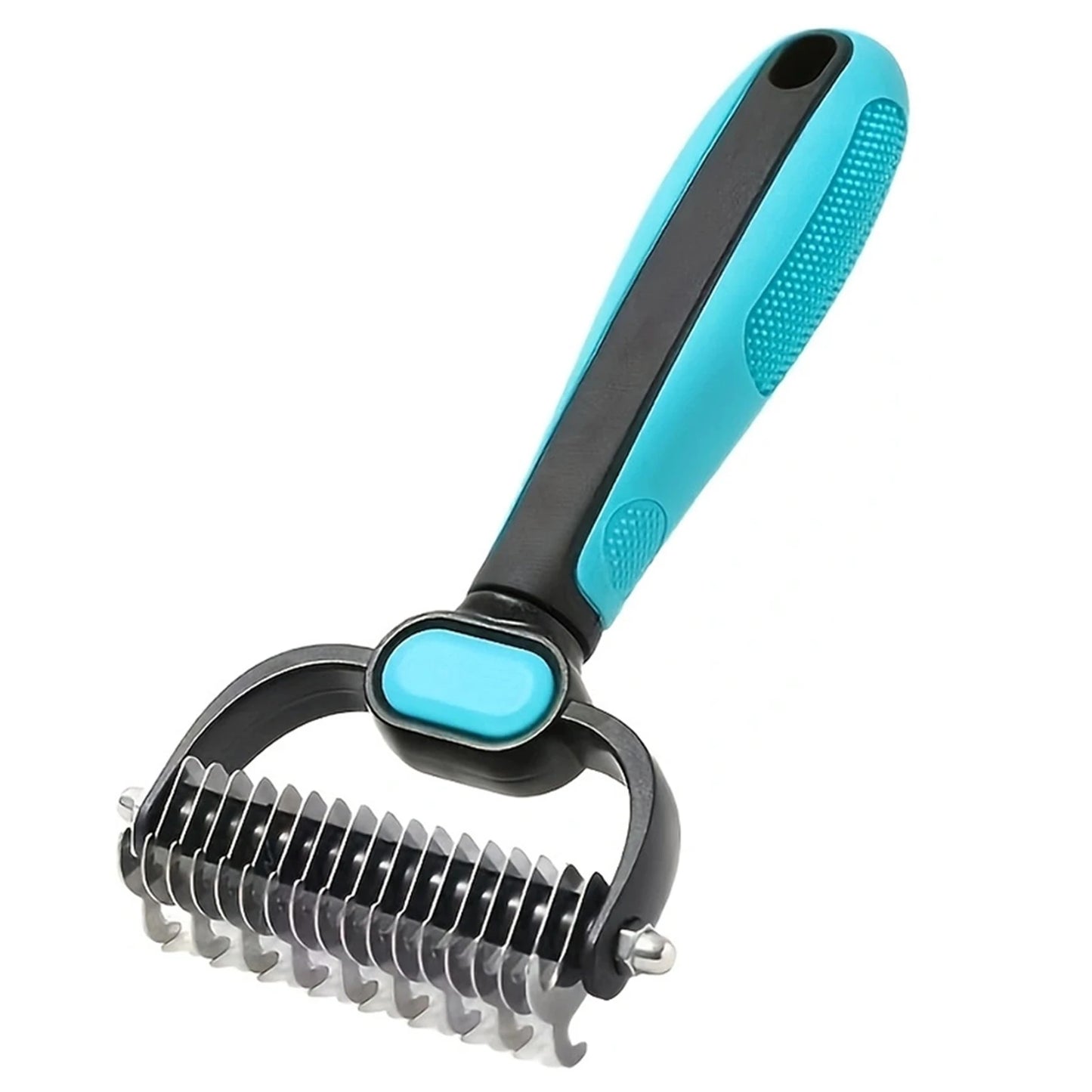 Pet Comb,2 In 1 Double-Sided Pet Grooming Rake For Cats Dogs,Stainless Steel Professional Pet Grooming Tool,Pet Salon Supply Peaceful Pleasures Health and Wellness Large