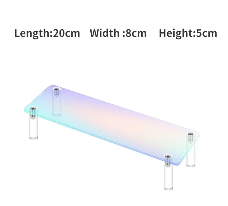 Iridescent Acrylic Display Riser Stand 1–5 Tier Shelf Organizer