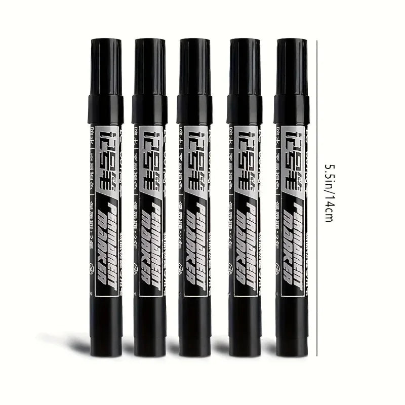Black Permanent Marker Set 10/20 Pcs – Waterproof Bold Ink