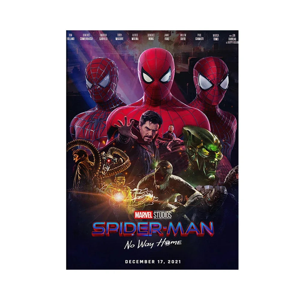 Spiderman No Way Home Movie Poster And Print Superhero Canvas Painting Wall Art Living Room Home Decoration Gift Peaceful Pleasures Health and Wellness 4 40x60cm