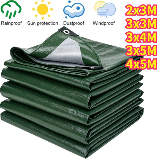 Heavy Duty Waterproof Tarp | UV Resistant PE Tarpaulin + Grommets Waterproof Tarp Cover Peaceful Pleasures Health and Wellness