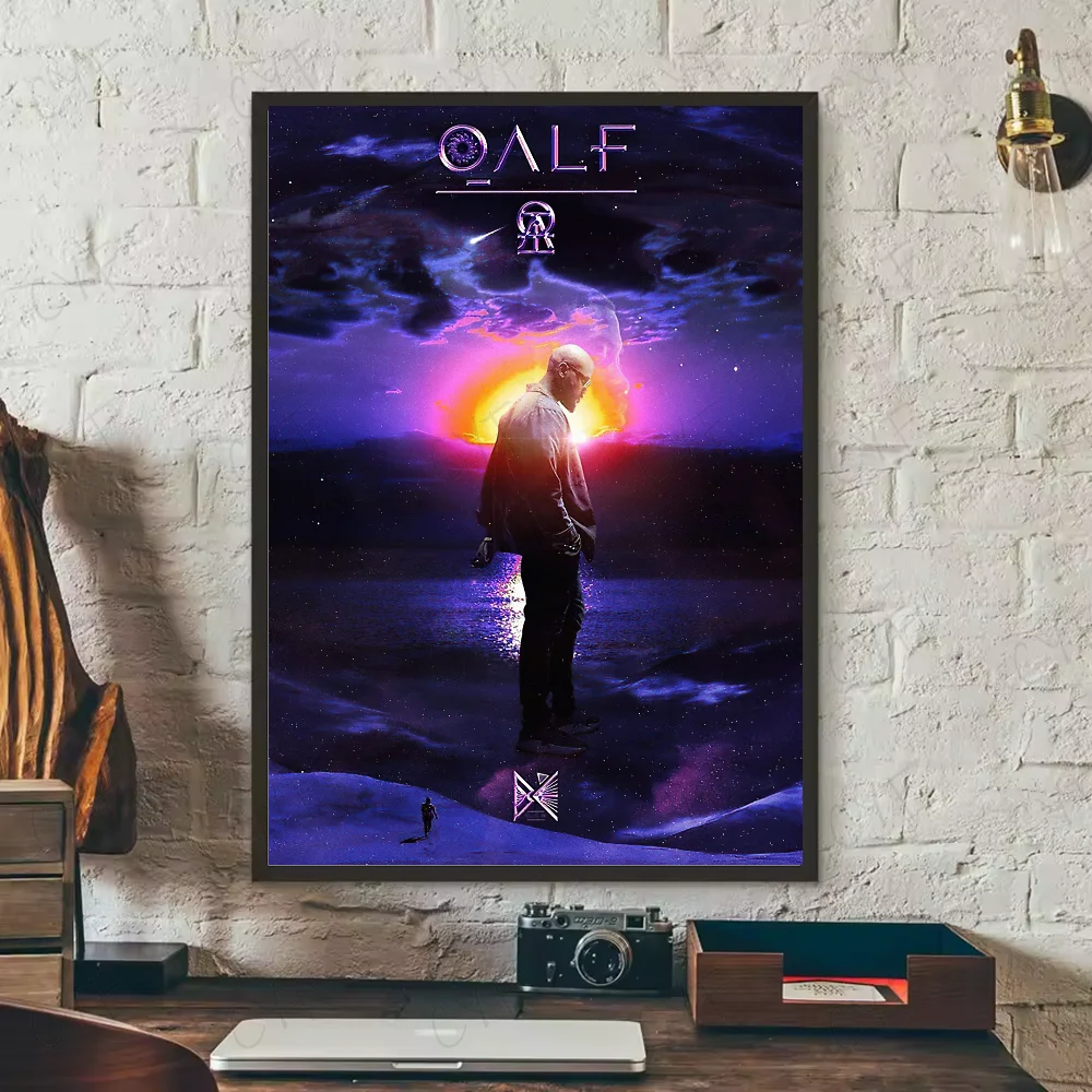 D-Damso Qalf Rapper Poster HD art sticky wall waterproof home living room bedroom bar aesthetic decoration Peaceful Pleasures Health and Wellness z11 21X30cmNoframe