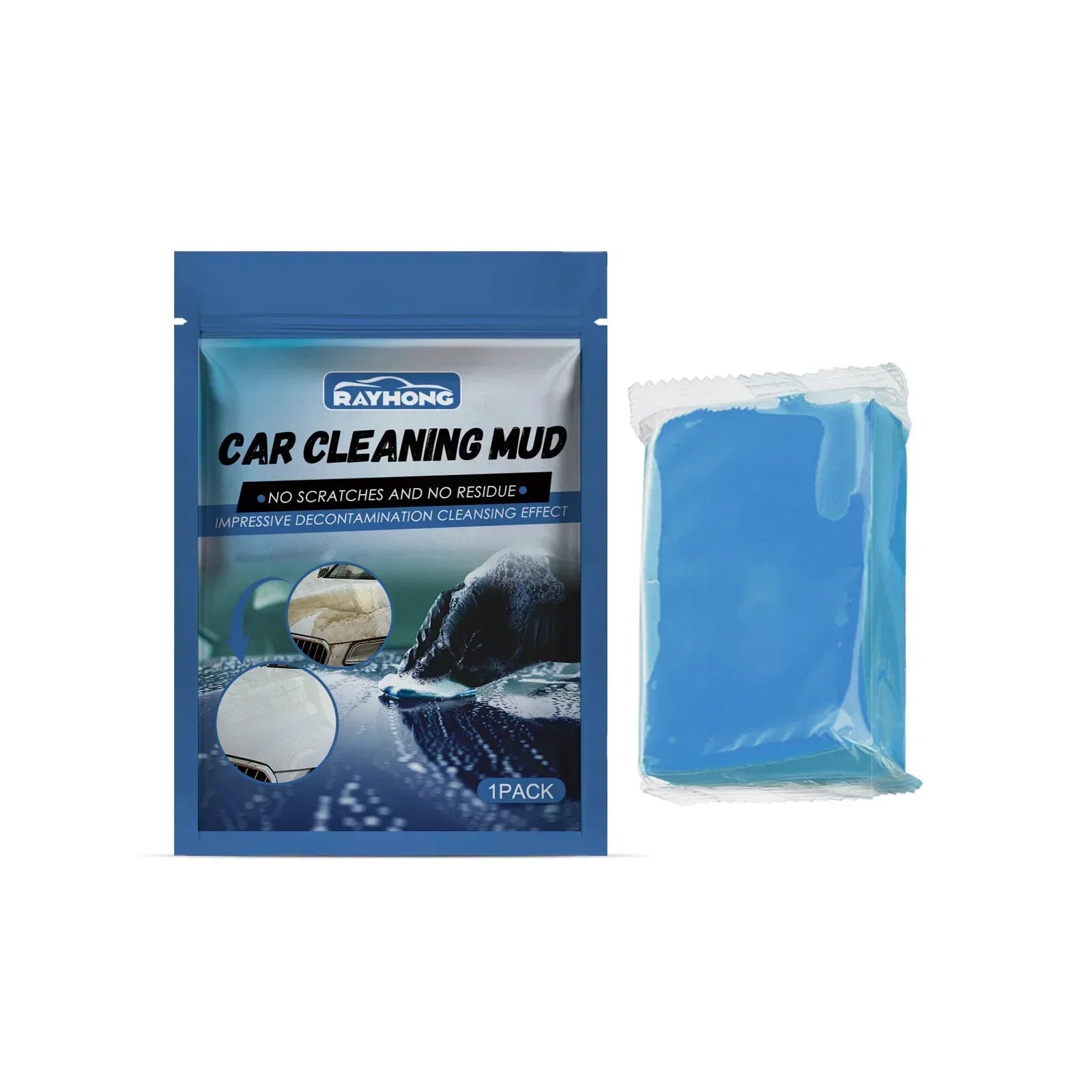 Magic Clay Bar Car Vehicle Clean Detailing Remover Stain Tool Bar Car Removal Wash Paste Peaceful Pleasures Health and Wellness Blue