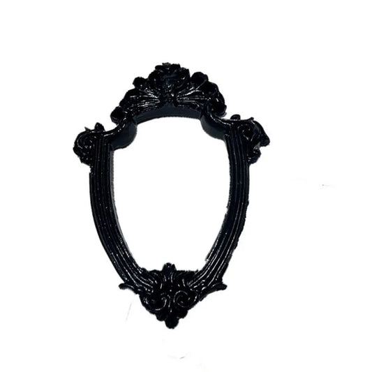Black Oval Vintage Resin Picture Frame | Mini Wall & Desk Decor Decorative Picture Frame Oasis Select style 3