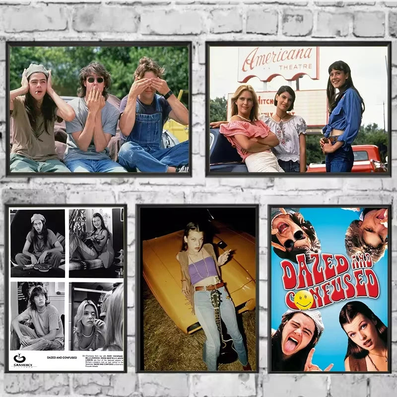 Dazed and Confused 1993 Vintage Movie Poster Canvas Wall Art