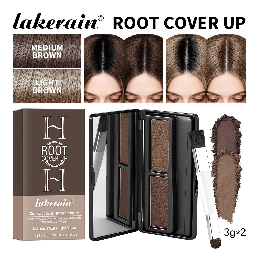 Lakerain Hair Root Covering Decoration Precise Application Hair Root Hairline Long Lasting Waterproof Natural Covers White Hairs Peaceful Pleasures Health and Wellness Medium Light Brown