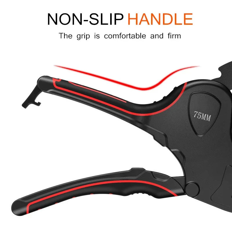 Ratchet Pipe Cutter 32–75mm | PVC PP PE Hose Hand Tool Peaceful Pleasures Health and Wellness