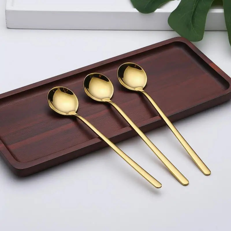 10-Piece Stainless Steel Coffee Spoons Set | Teaspoons & Dessert