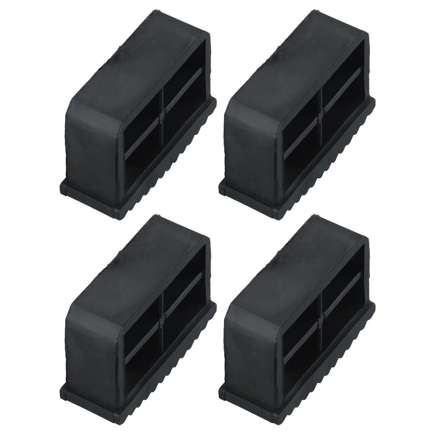 4-Pack Non-Slip Rubber Ladder Feet Pads & Floor Protectors