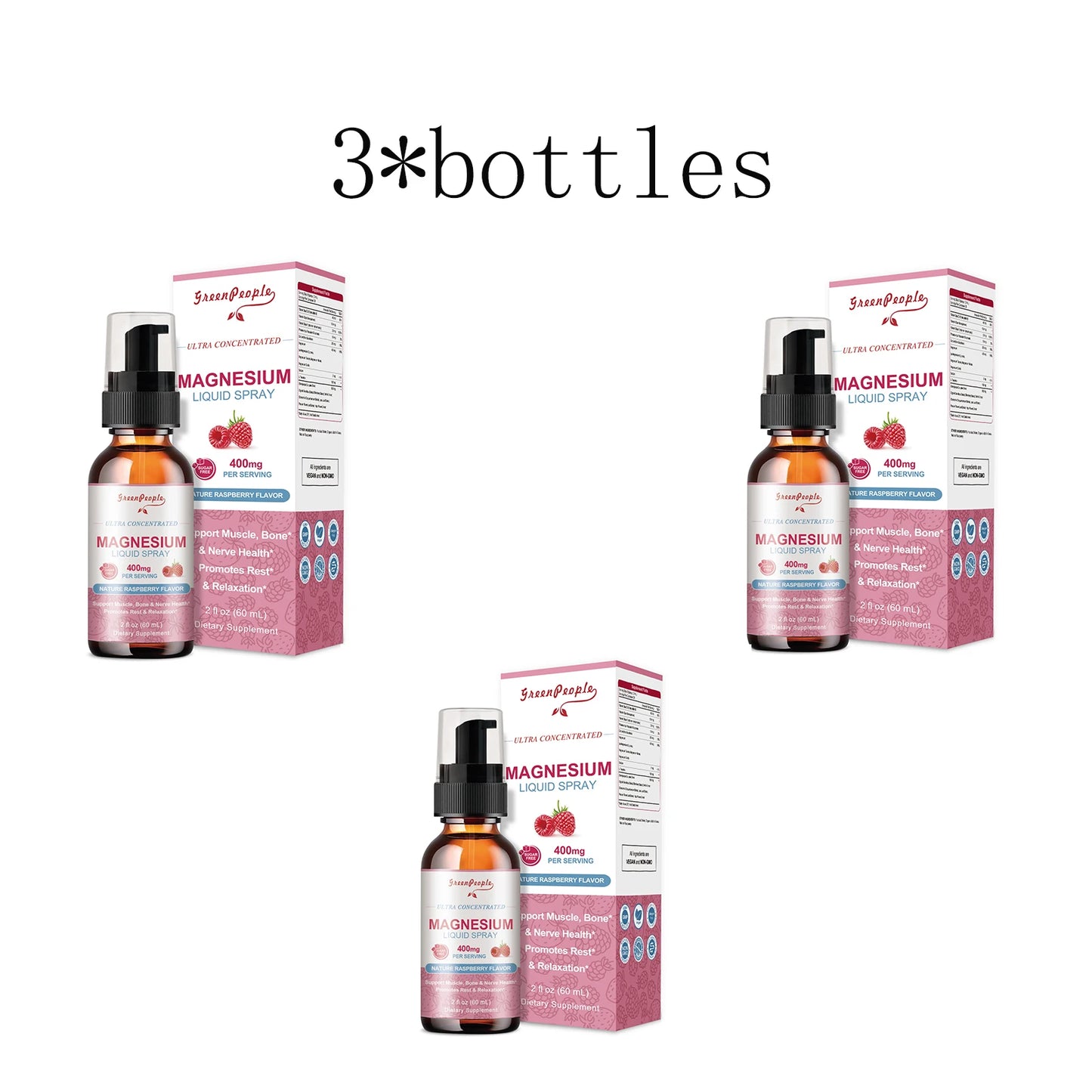 Magnesium Glycinate Liquid 400mg – With Vitamin B6, C, D & Zinc Peaceful Pleasures Health and Wellness