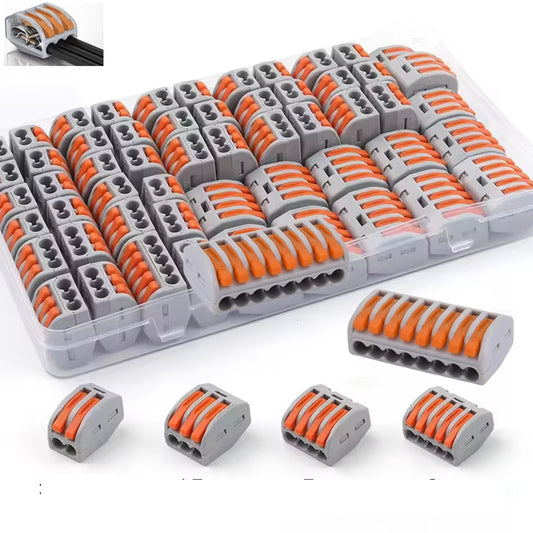 10-Pack Lever Nut Wire Connectors | Quick Splice Terminal Block Wire Splice Connectors Peaceful Pleasures Health and Wellness