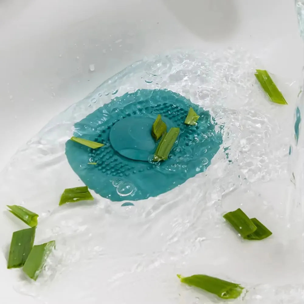 Silicone Anti-blocking Bathtub Plug Bathroom Floor Drain Shower Sink