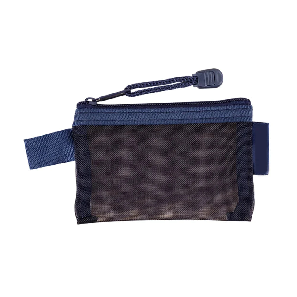 Mini Zipper Mesh Bag – Nylon Pouch for Travel & Everyday Storage